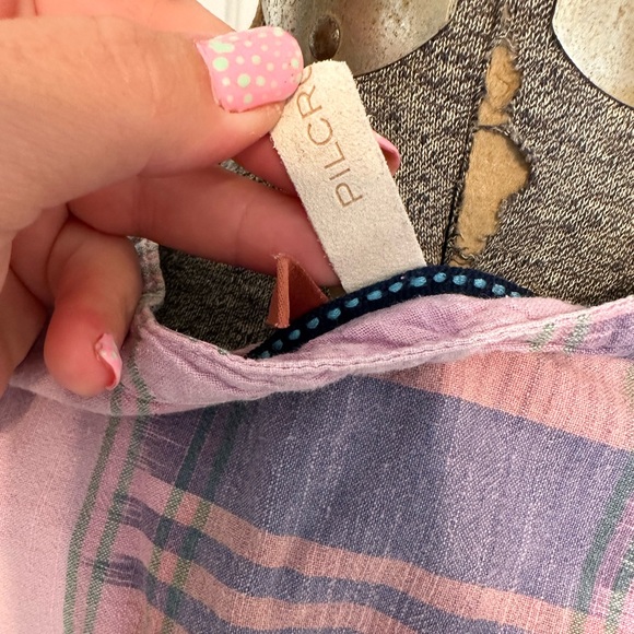Anthropologie Pilcro plaid fall top size Small - Picture 8 of 9